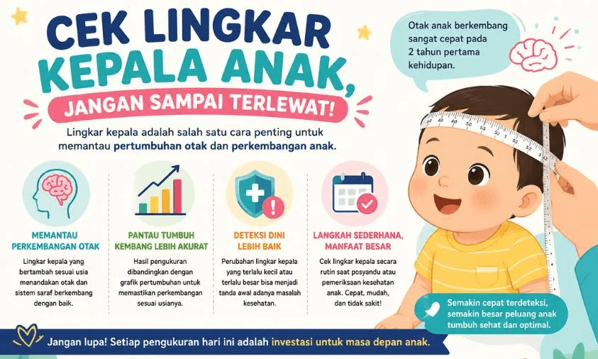 Pentingnya Cek Lingkar Kepala: Kunci Pantau Otak Anak