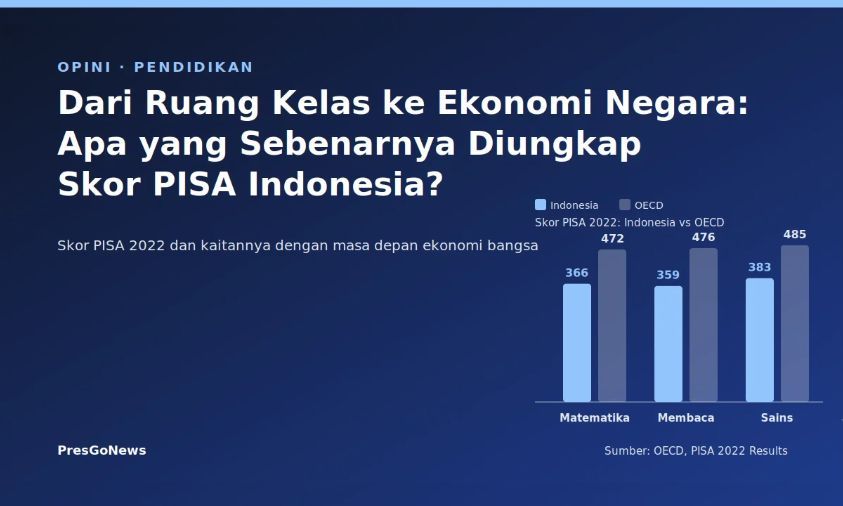Dari Ruang Kelas ke Ekonomi Negara, Apa yang Sebenarnya Diungkap Skor PISA Indonesia?