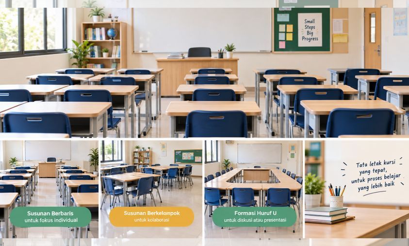 Ternyata Bukan Sekadar Estetika, Susunan Kursi Kelas Bisa Memengaruhi Fokus dan Interaksi Siswa